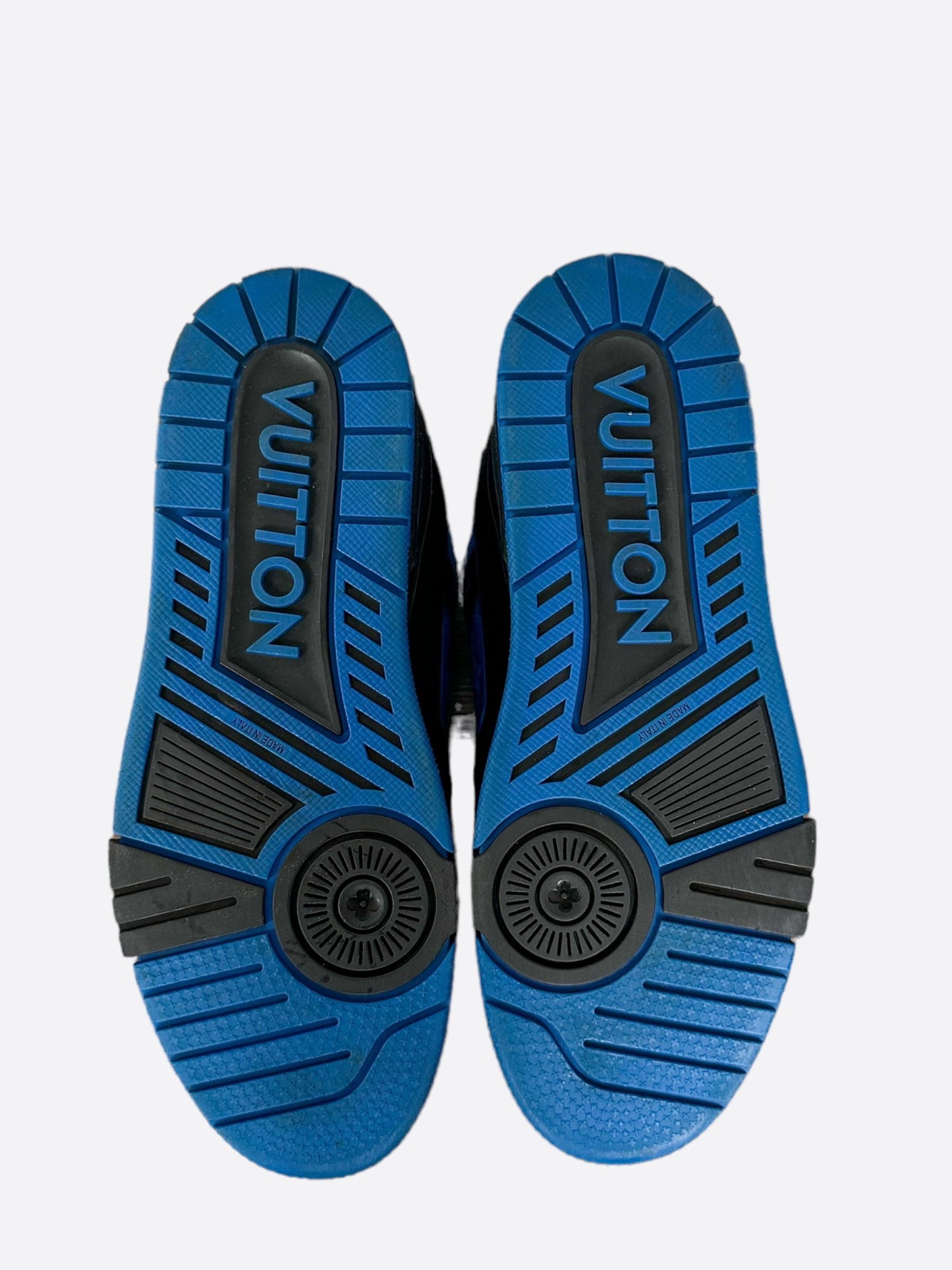 Louis Vuitton Black & Blue Monogram Trainers