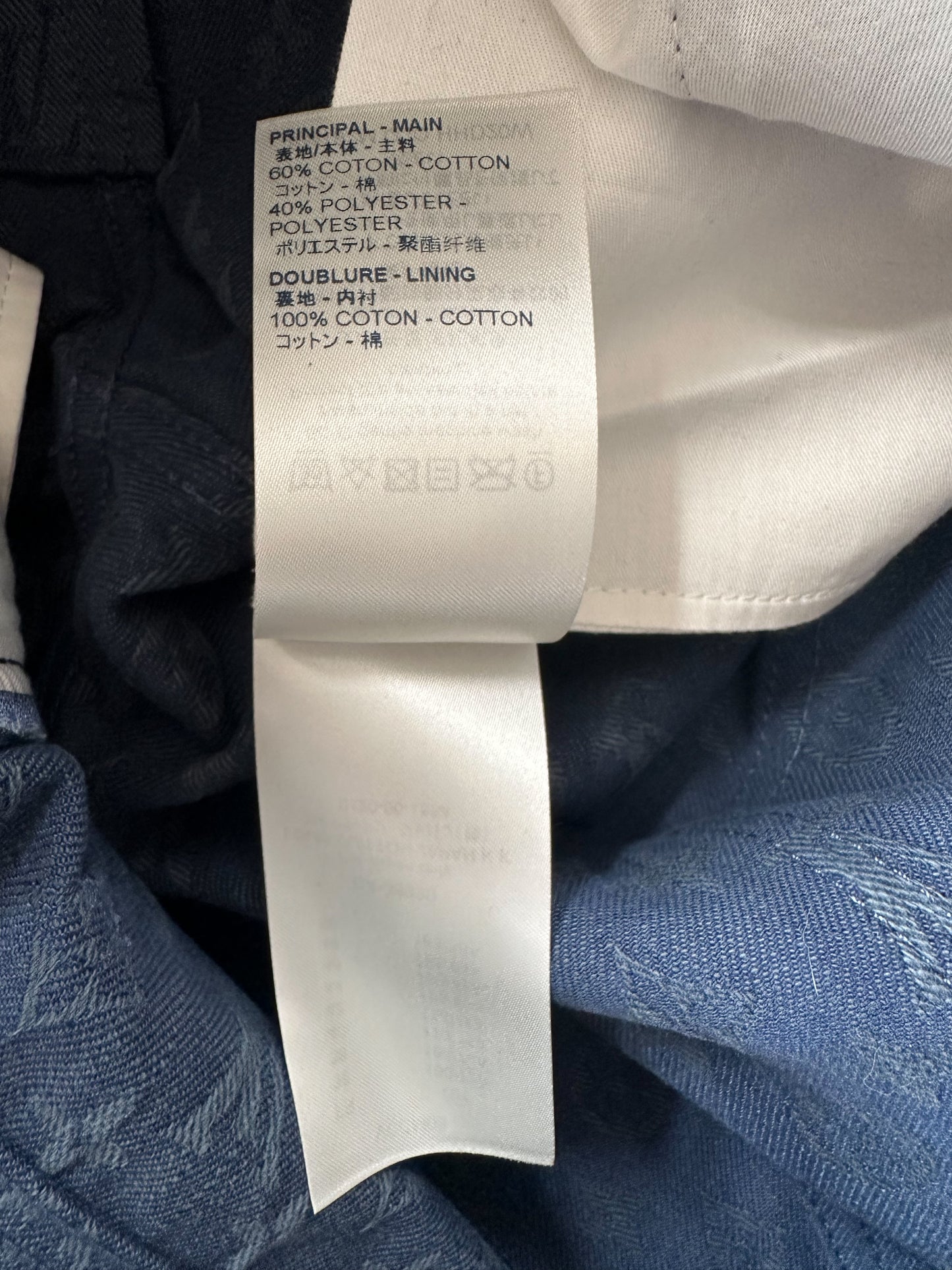 Louis Vuitton Blue Monogram Slim Jeans