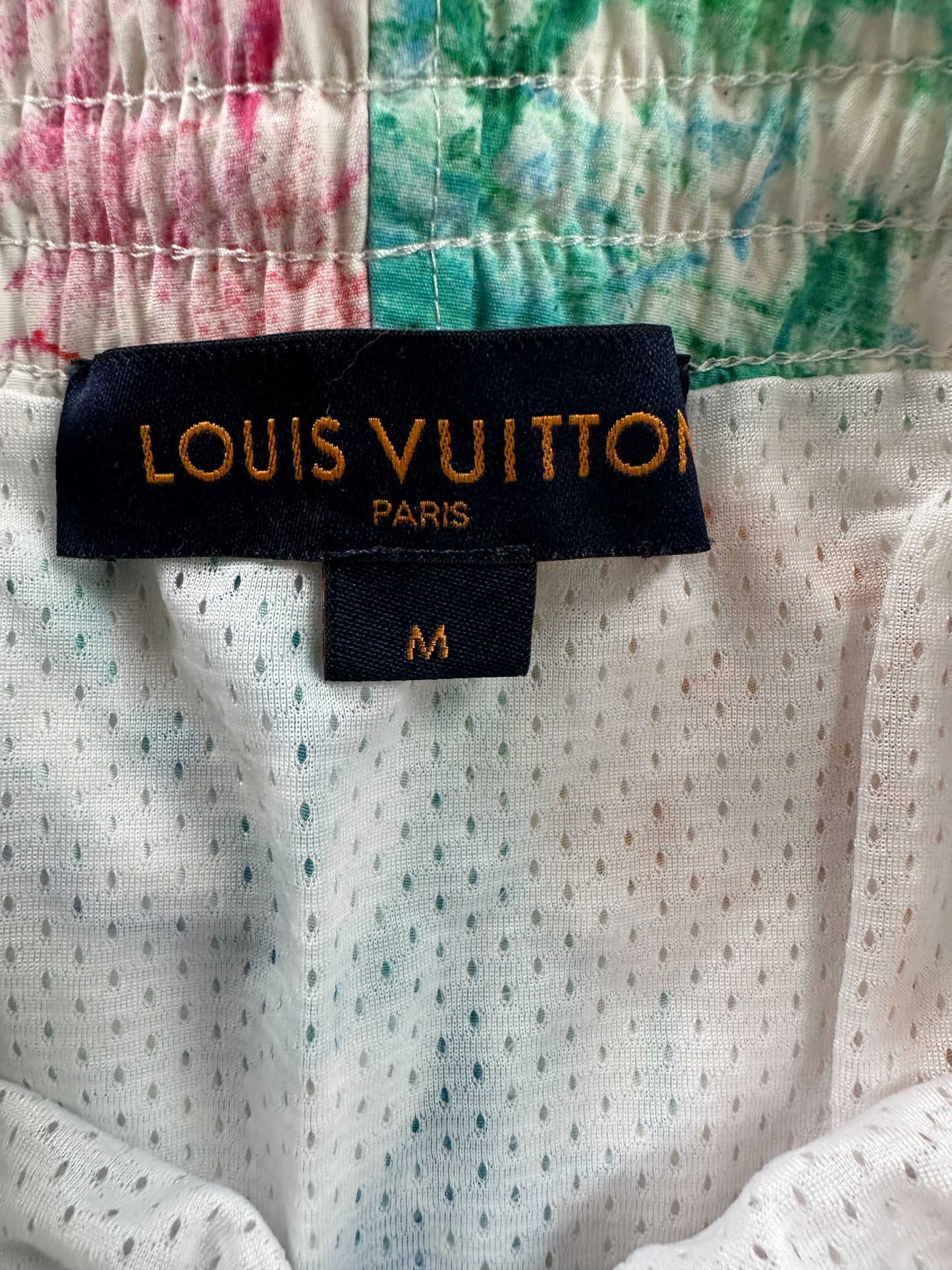 Louis Vuitton White Multicolor Pastel Monogram Swimshorts