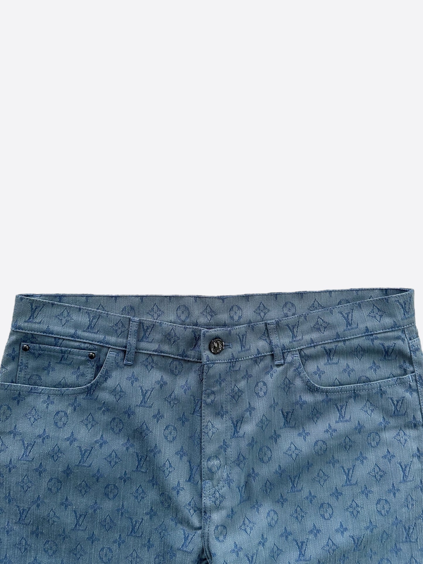 Louis Vuitton Blue Monogram Slim Jeans