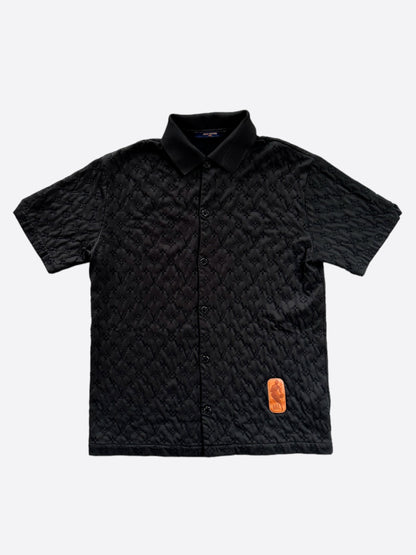 Louis Vuitton NBA Black Monogram Button Up Shirt