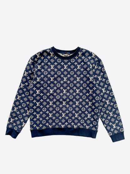 Louis Vuitton Navy & White Monogram Sweater