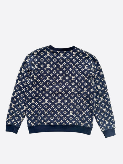 Louis Vuitton Navy & White Monogram Sweater