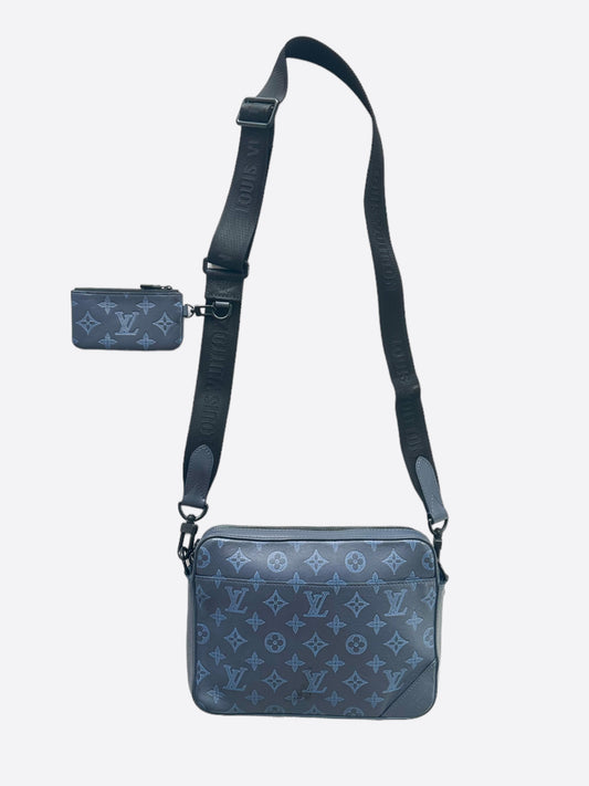 Louis Vuitton Blue Shadow Monogram Duo Messenger