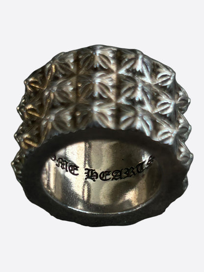 Chrome Hearts Silver Pete Punk Triple Stack Ring