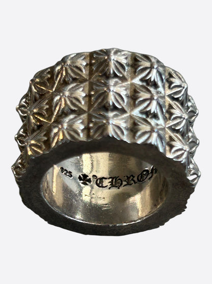 Chrome Hearts Silver Pete Punk Triple Stack Ring