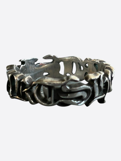 Chrome Hearts Silver Spellout Ring