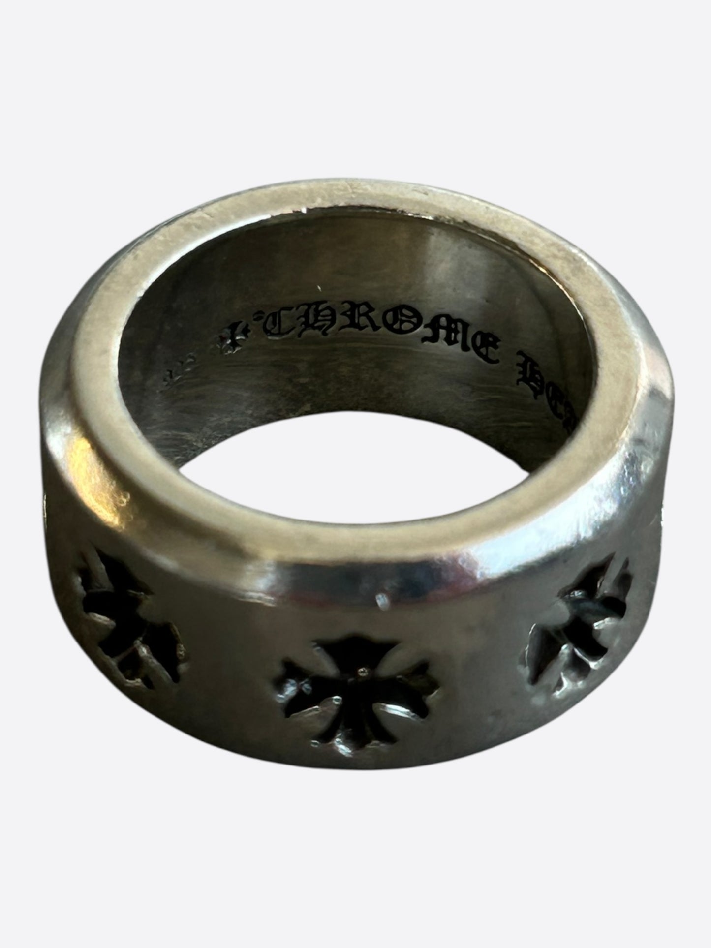 Chrome Hearts Silver Negative Plus Cross Ring