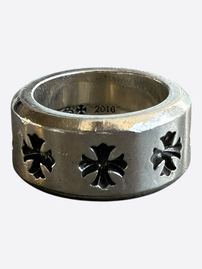 Chrome Hearts Silver Negative Plus Cross Ring