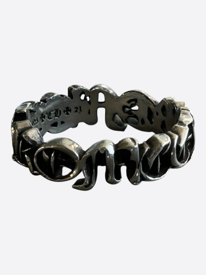 Chrome Hearts Silver Spellout Ring