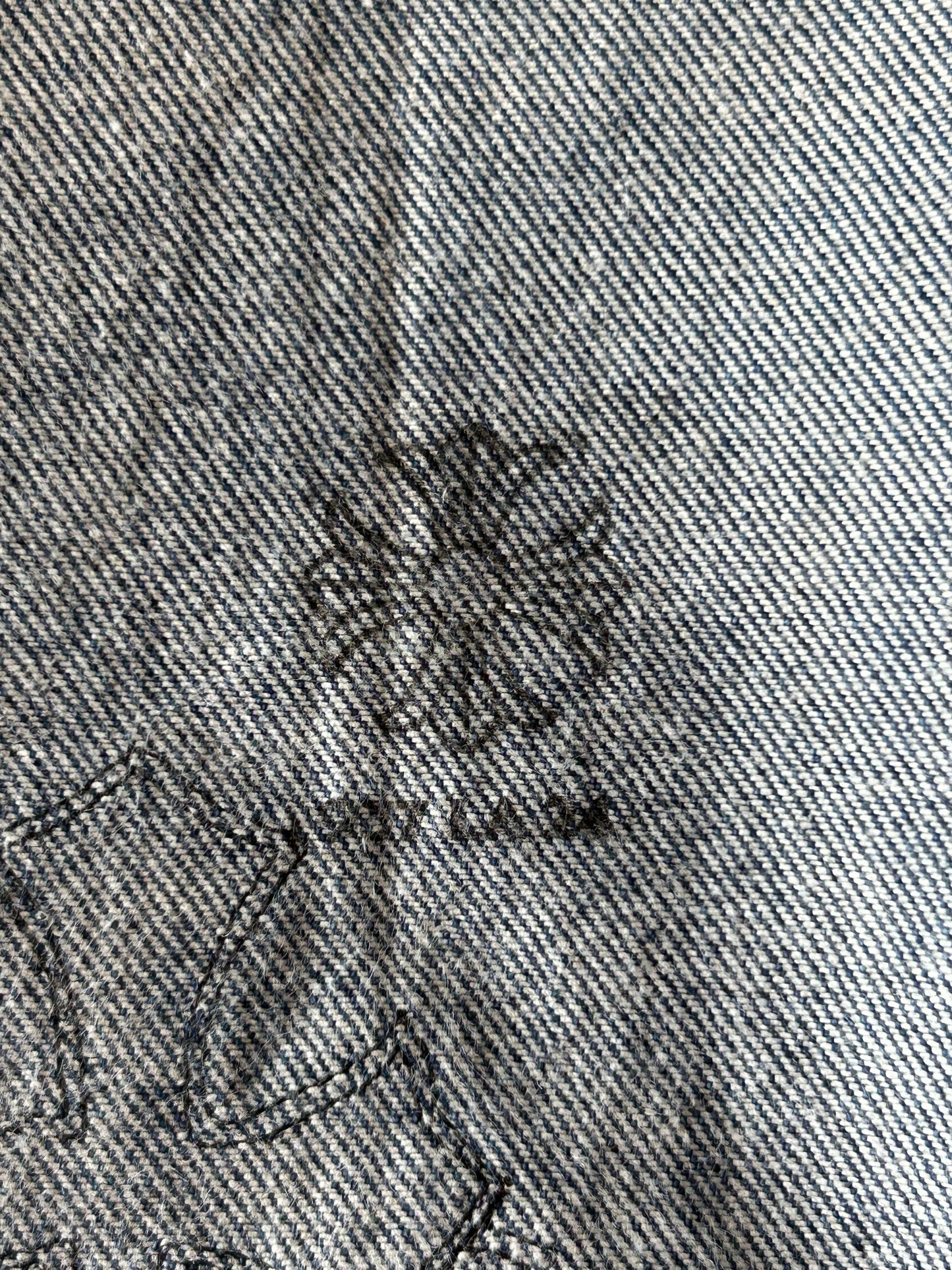 Chrome Hearts Levi's Blue & Black Cross Patch Jeans