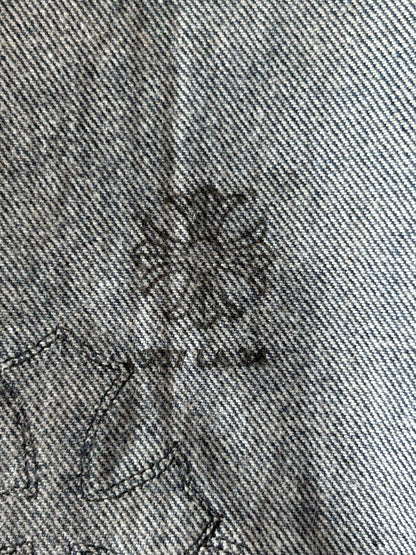 Chrome Hearts Levi's Blue & Black Cross Patch Jeans