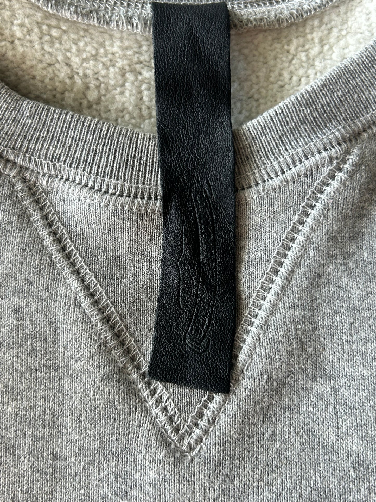 Chrome Hearts Grey & Black Triple Cross Patch Paper Jam Sweater