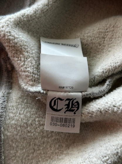 Chrome Hearts Grey & Black Triple Cross Patch Paper Jam Sweater