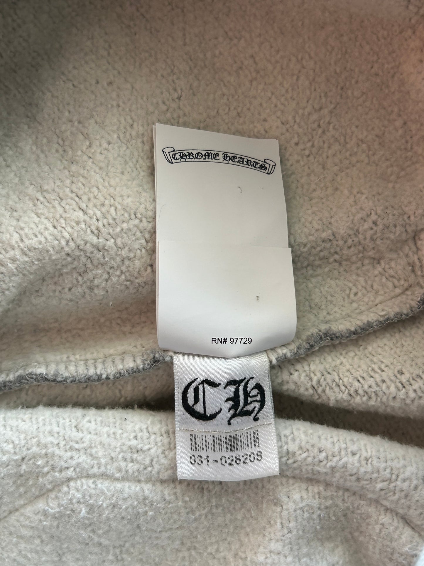 Chrome Hearts Grey & Black Triple Cross Patch Paper Jam Sweatpants