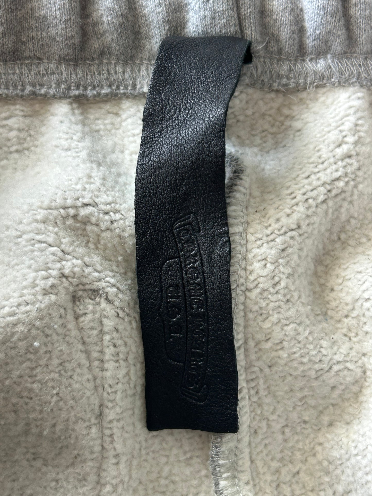Chrome Hearts Grey & Black Triple Cross Patch Paper Jam Sweatpants