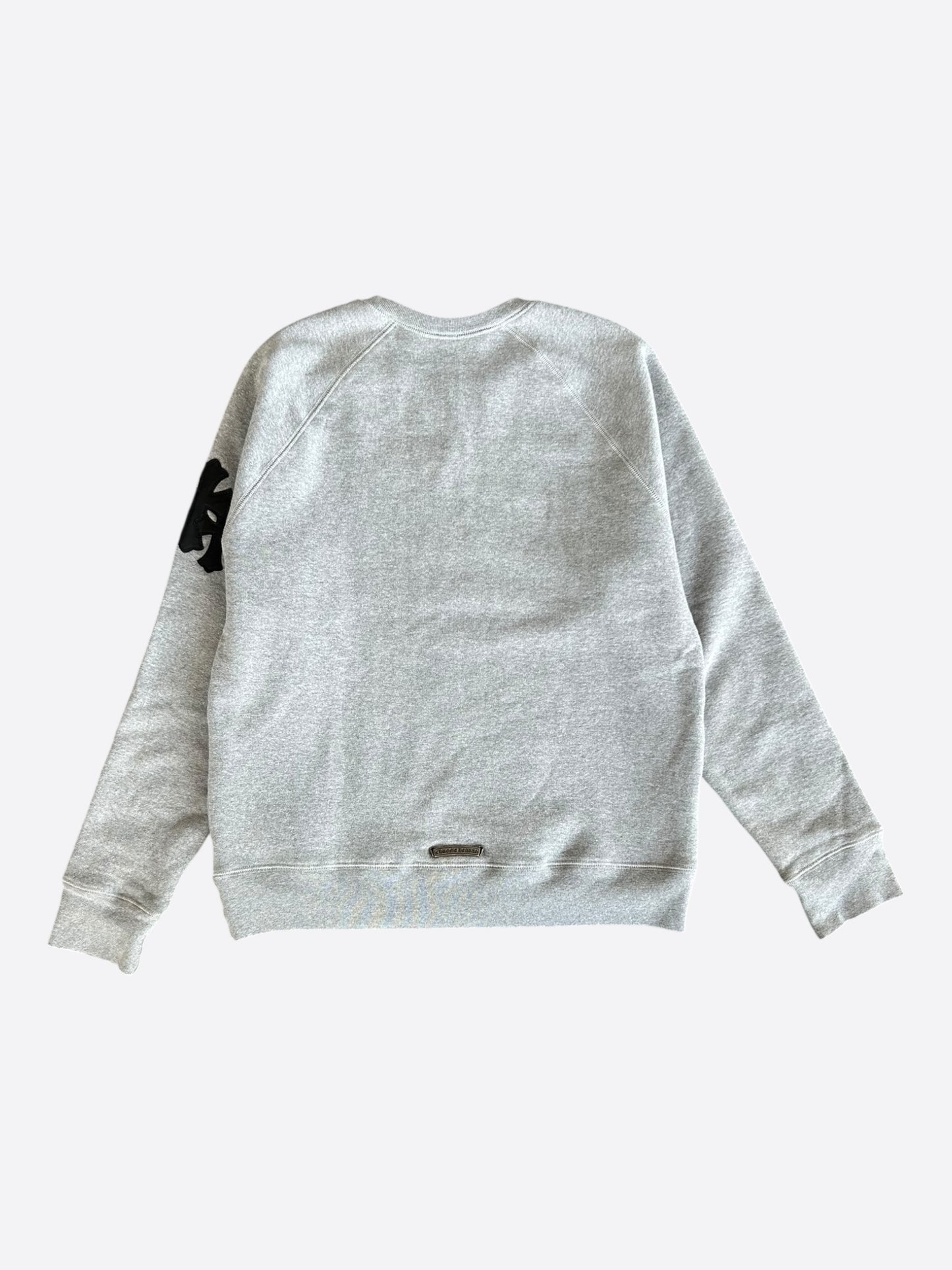 Chrome Hearts Grey & Black Triple Cross Patch Paper Jam Sweater