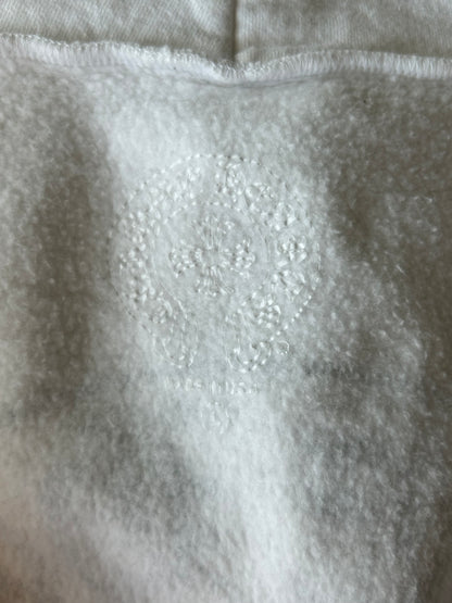 Chrome Hearts White & Black Horseshoe Logo Zip Up Hoodie