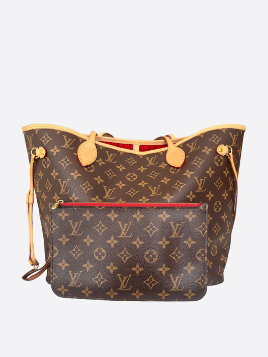 Louis Vuitton Brown Monogram Neverfull MM