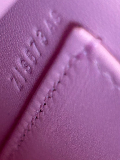 Hermes Pink Epsom & Palladium hardware Mini Kelly 20