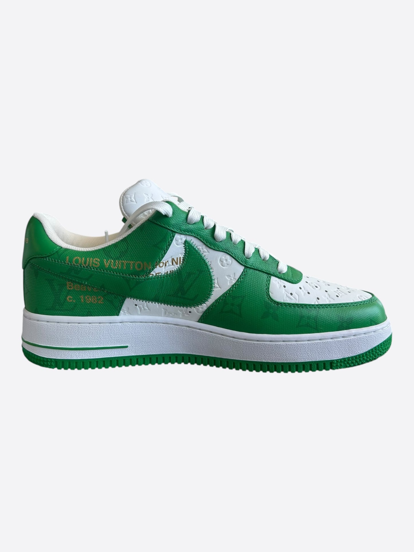 Louis Vuitton Green Air force 1 Monogram sneakers