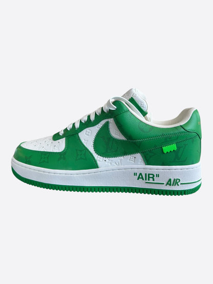 Louis Vuitton Green Air force 1 Monogram sneakers