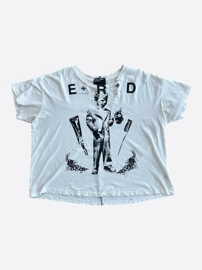 Enfants Riches Deprimes White & Black Katholisches Toothbrush T-Shirt