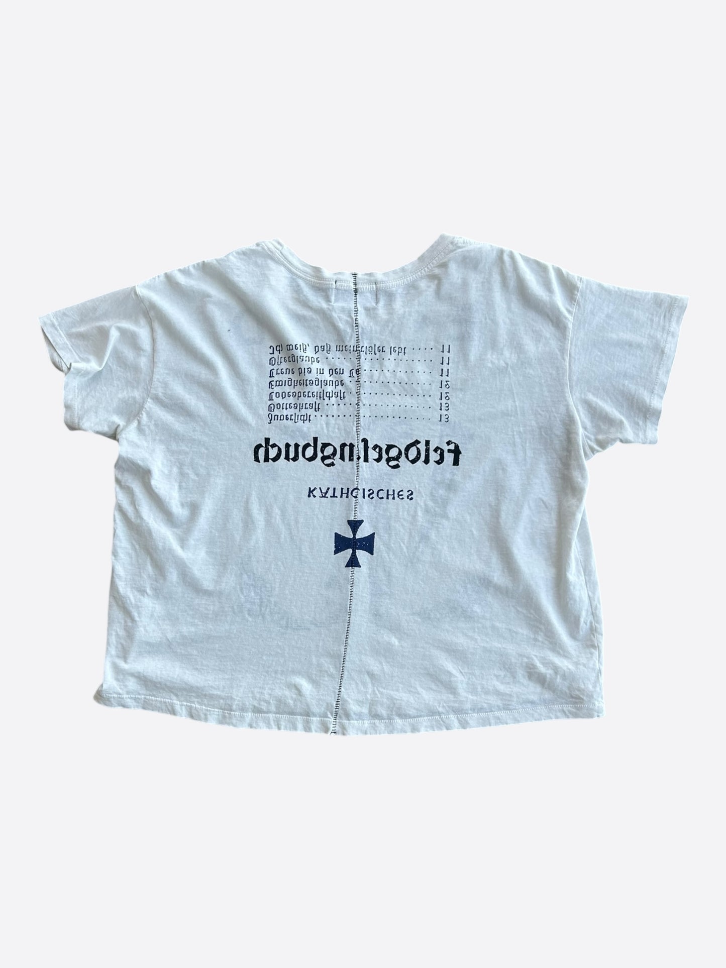 Enfants Riches Deprimes White & Black Katholisches Toothbrush T-Shirt