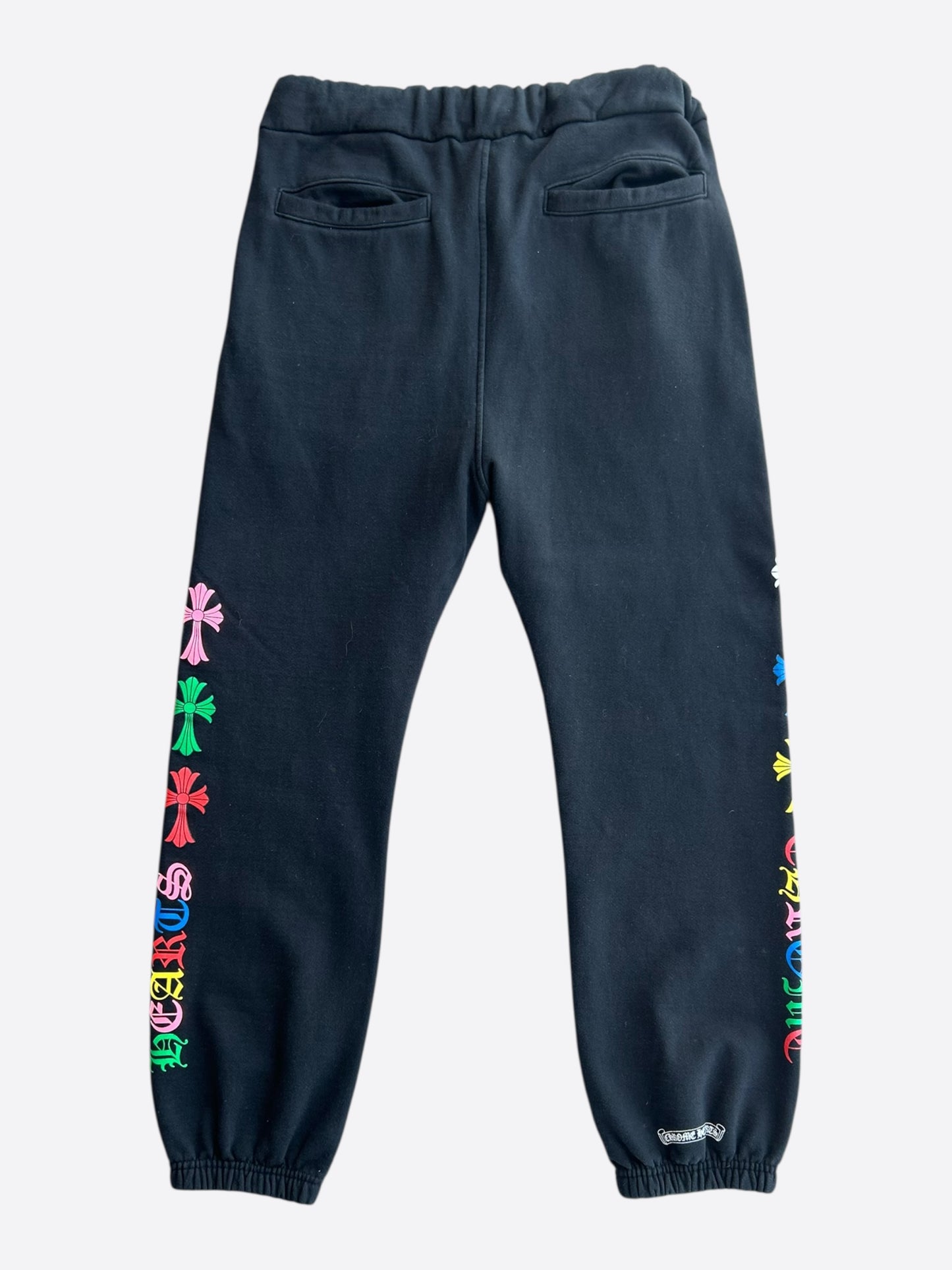 Chrome Hearts Black Multicolor Cross Logo Sweatpants
