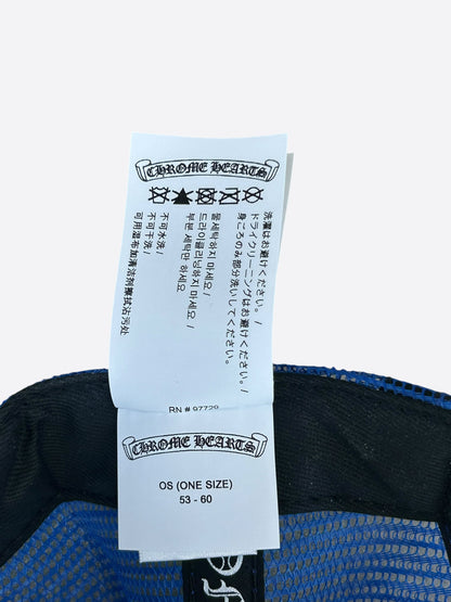 Chrome Hearts Blue, White & Red Eyechart Trucker Hat