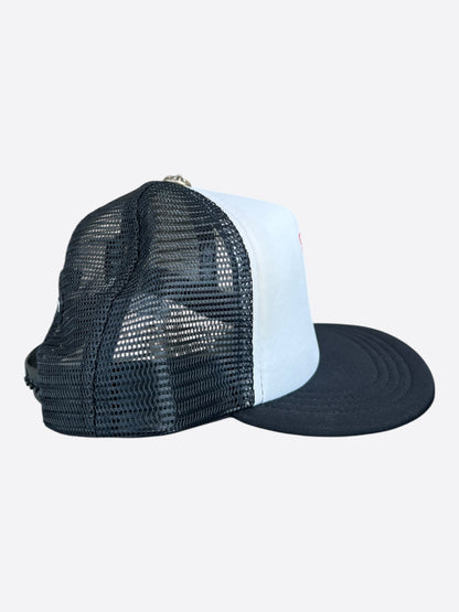 Chrome Hearts Black, White & Red Eyechart Trucker Hat