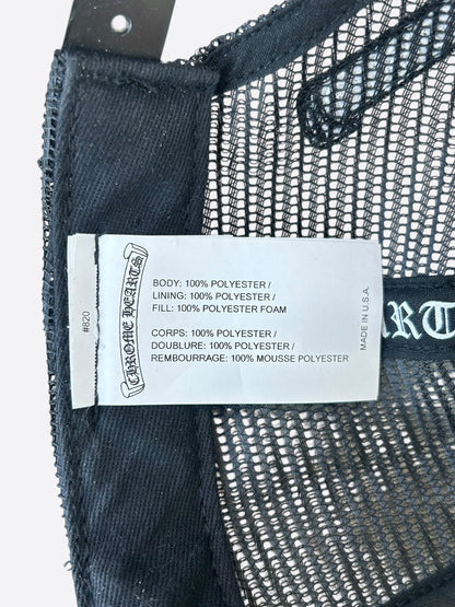 Chrome Hearts Black, White & Red Eyechart Trucker Hat