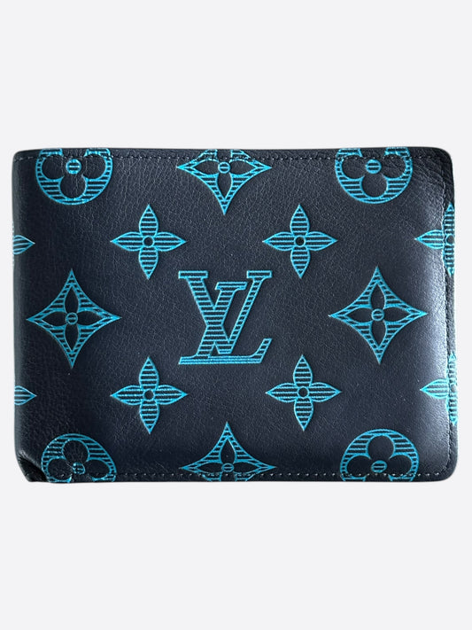 Louis Vuitton Navy & Blue Monogram Multiple Wallet