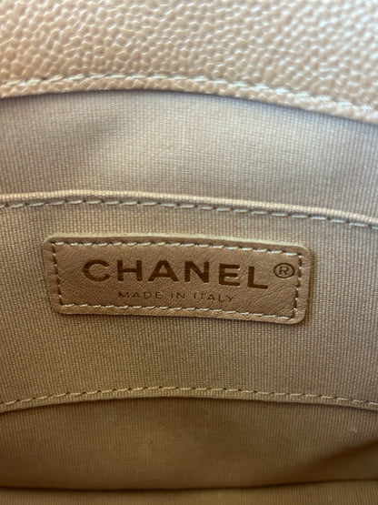 Chanel Caramel Caviar Quilted Duma Mini Backpack