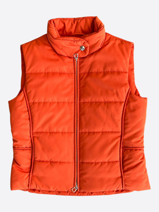 Hermes Orange Women's Jockey Vest