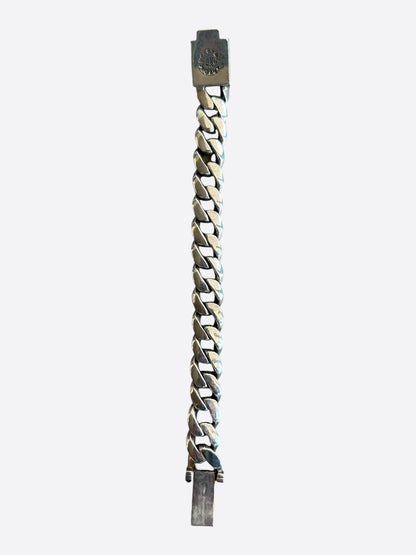 Chrome Hearts Silver Cross Cuban Bracelet
