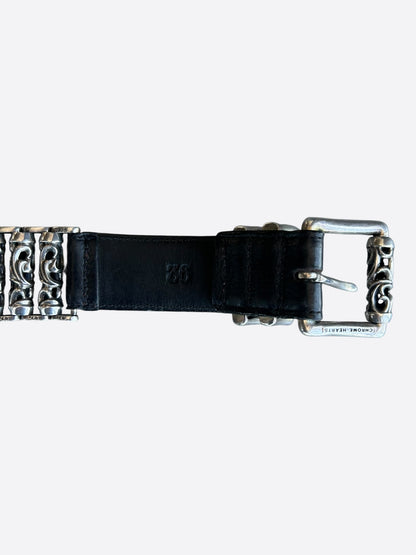 Chrome Hearts Black & Silver Full Celtic Roller Belt