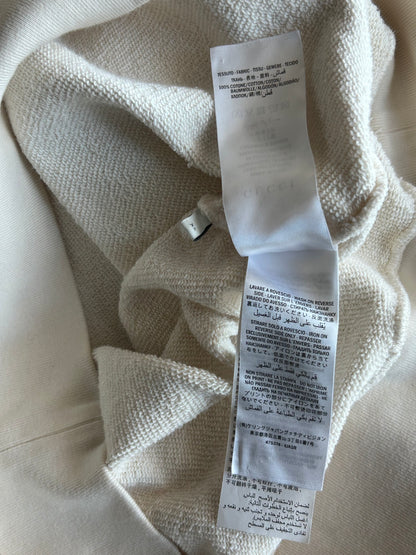 Gucci Cream Strawberry Logo Hoodie