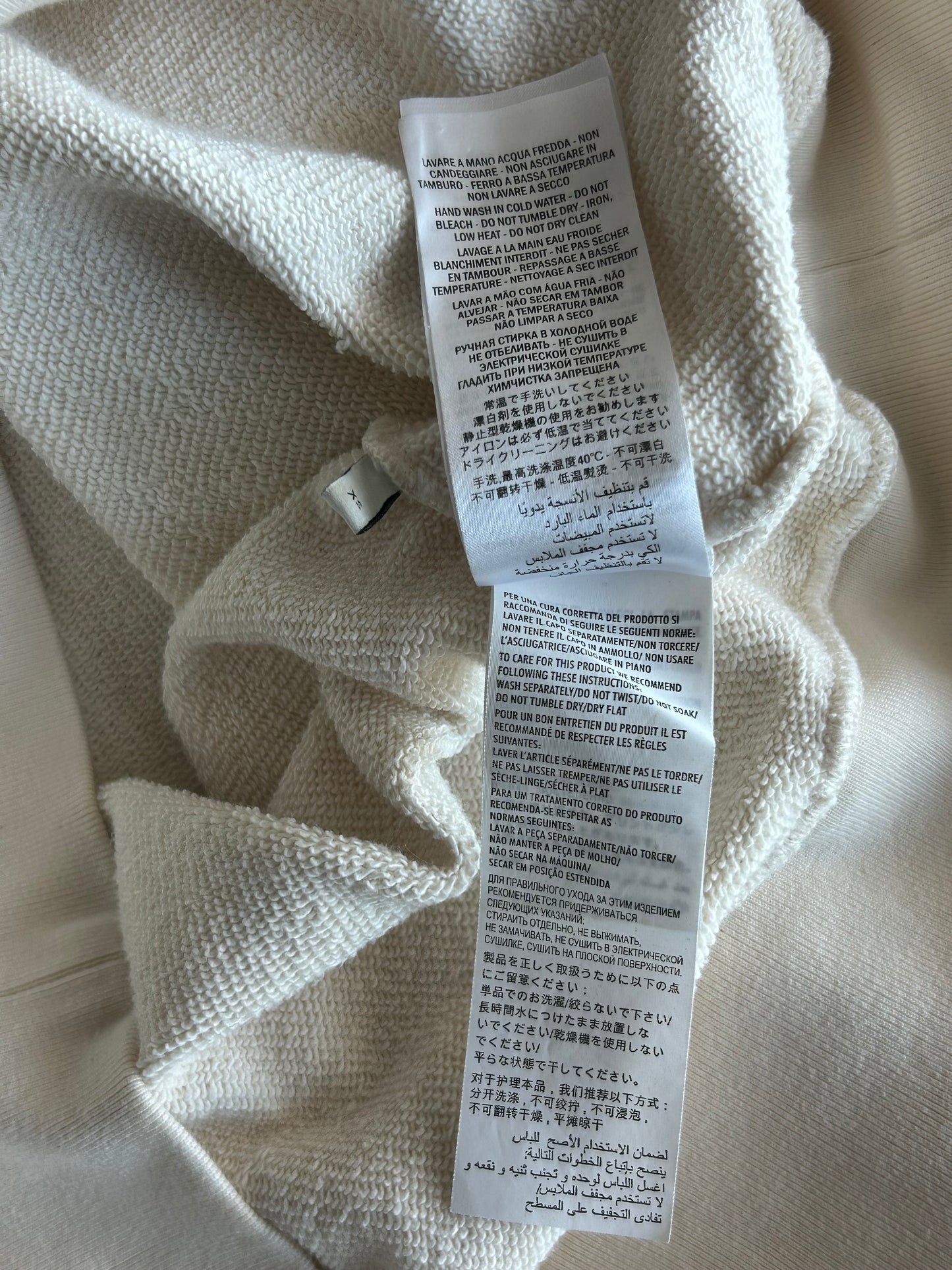 Gucci Cream Strawberry Logo Hoodie