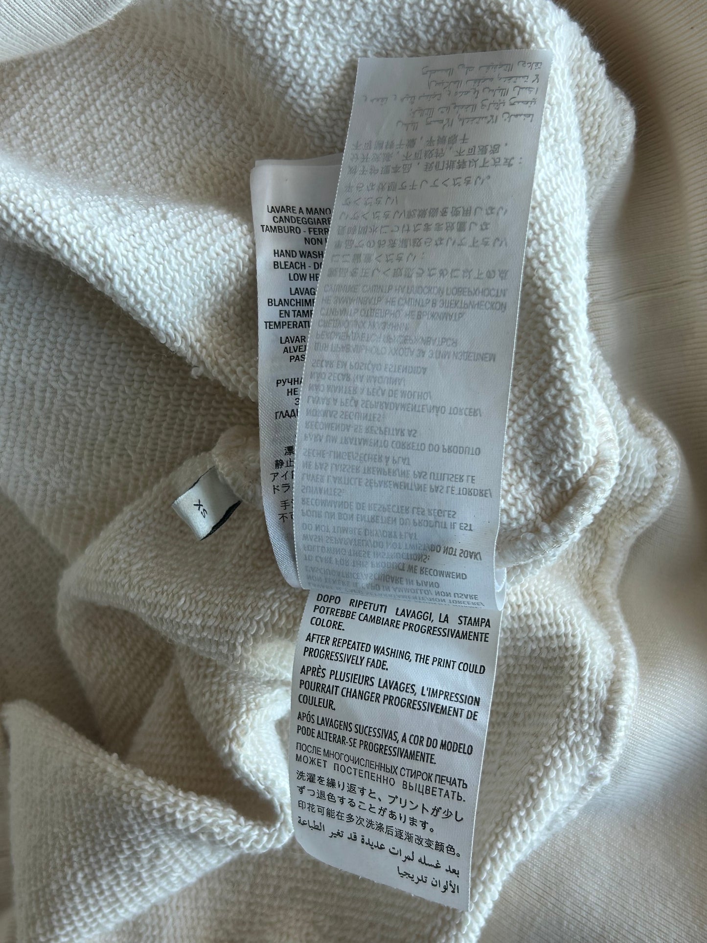 Gucci Cream Strawberry Logo Hoodie