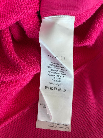Gucci Pink Embroidered Teddy Bear Sweater