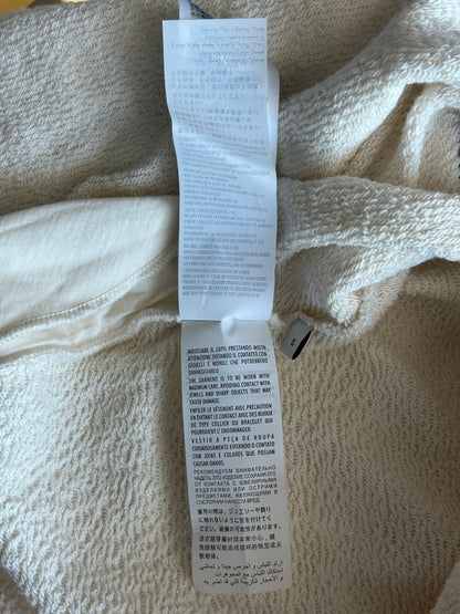 Gucci Cream Sequin Apple Logo Hooded Dress