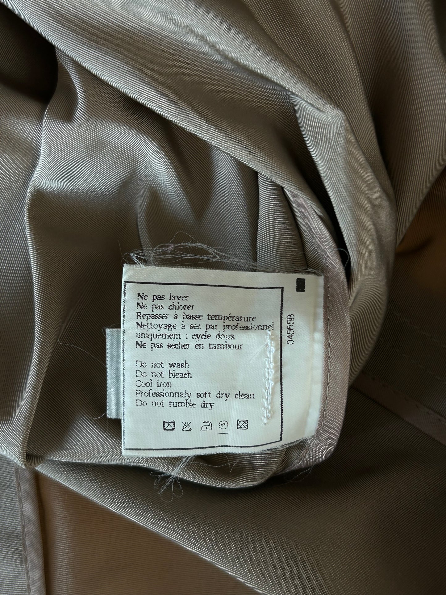 Chanel Beige Women's Trench Coat
