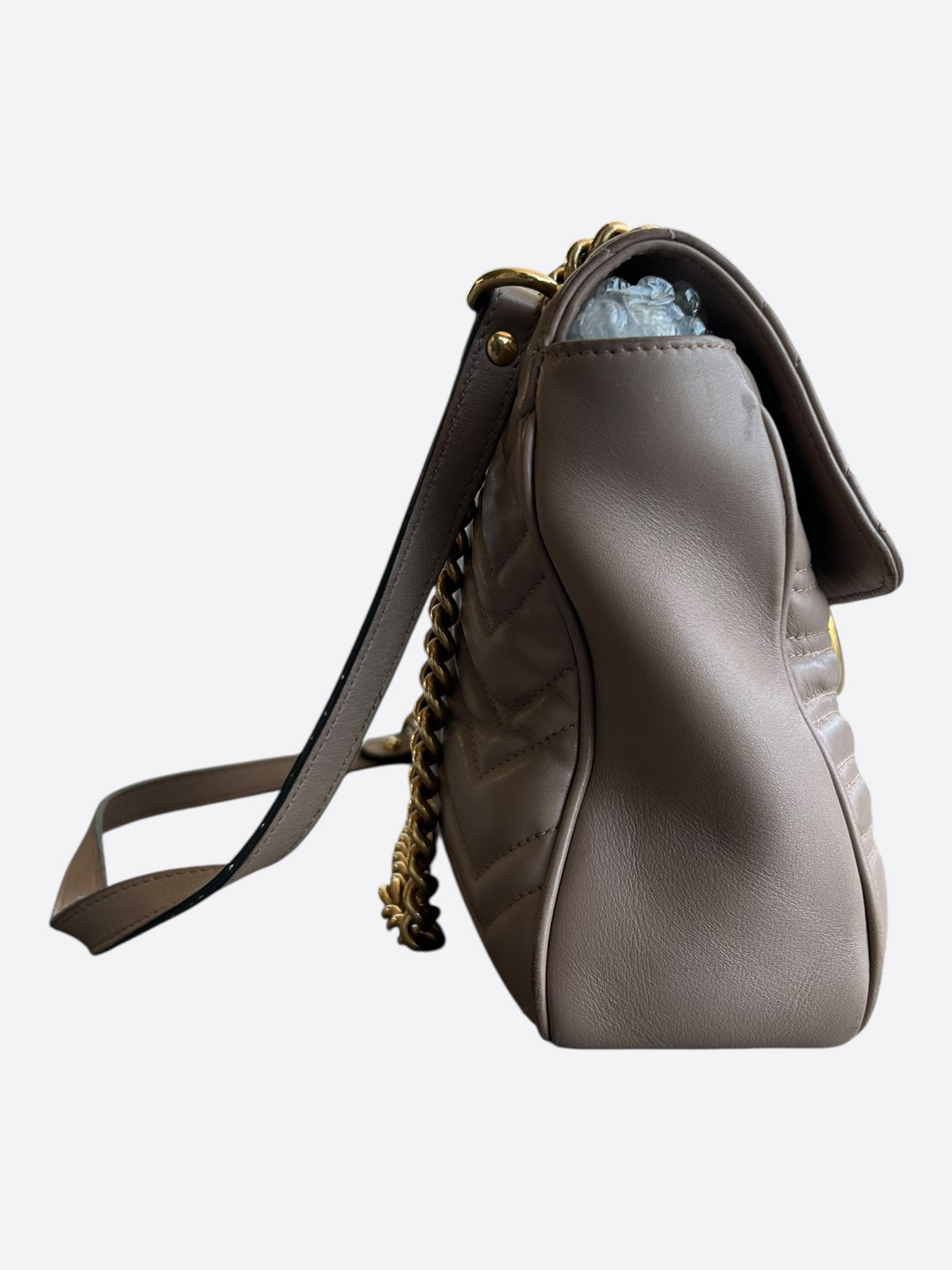 Gucci Brown GG Marmont Medium Shoulder Bag