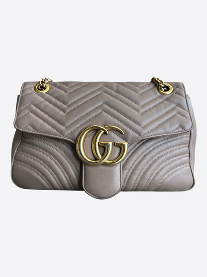 Gucci Brown GG Marmont Medium Shoulder Bag