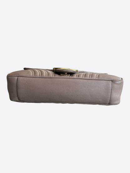 Gucci Brown GG Marmont Medium Shoulder Bag