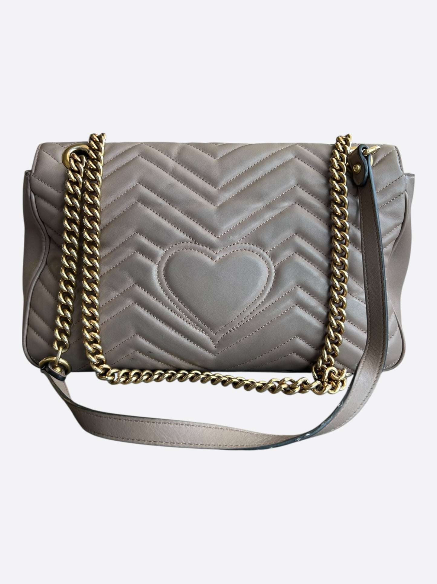 Gucci Brown GG Marmont Medium Shoulder Bag