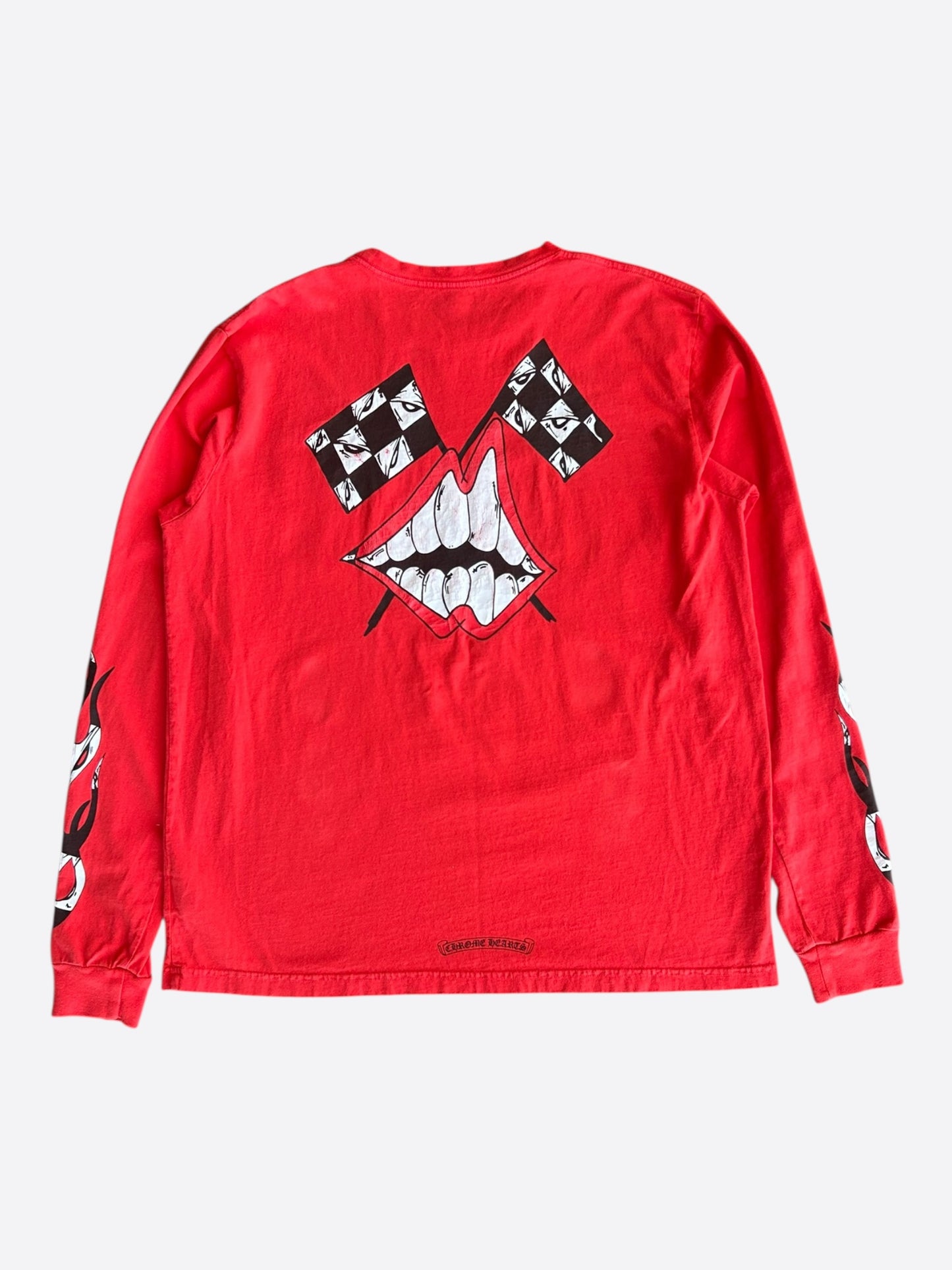 Chrome Hearts Matty Boy Red Stay Fast Longsleeve T-Shirt