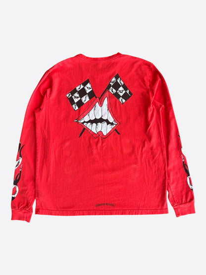 Chrome Hearts Matty Boy Red Stay Fast Longsleeve T-Shirt