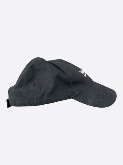 Balenciaga Faded Black, White & Red Campaign Logo Hat